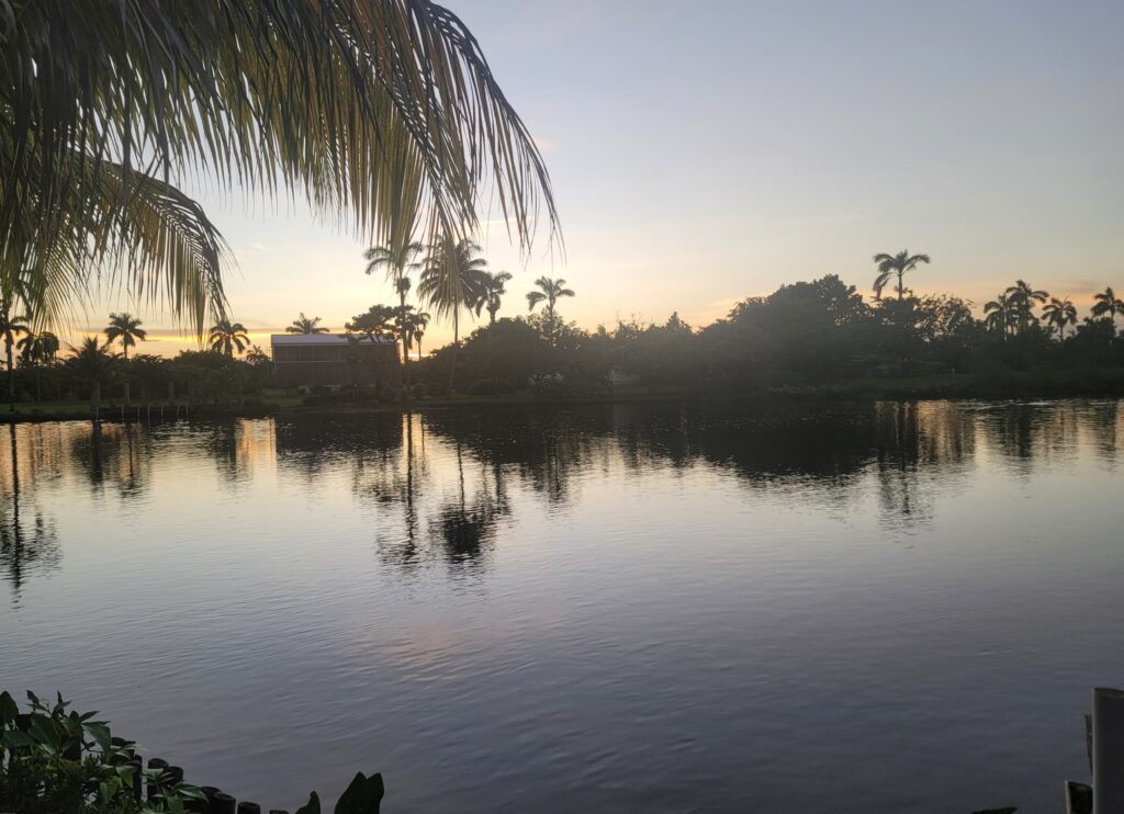 The River in front of the River Bend Resort